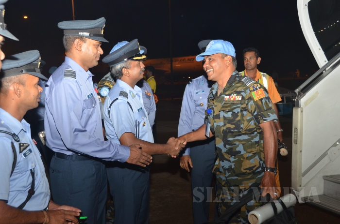 First Ever Set of SLAF Personnel of UNPK HELI-DEPLOYMENT (MINUSCA) Return to Sri Lanka