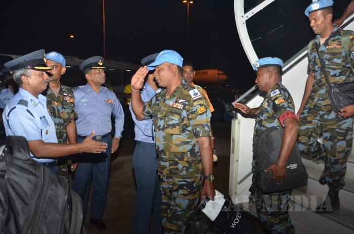 First Ever Set of SLAF Personnel of UNPK HELI-DEPLOYMENT (MINUSCA) Return to Sri Lanka