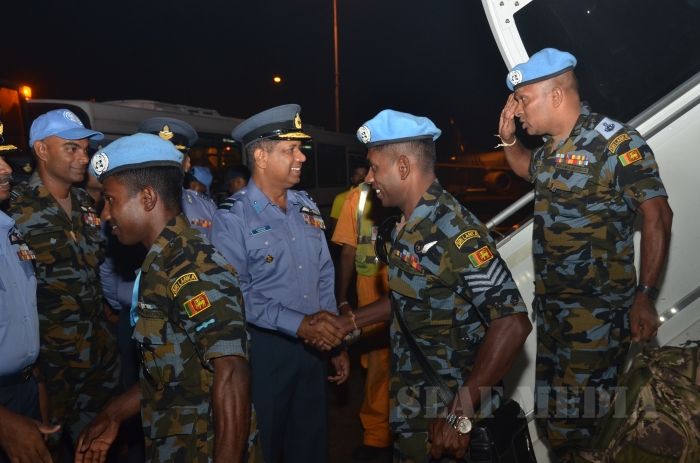First Ever Set of SLAF Personnel of UNPK HELI-DEPLOYMENT (MINUSCA) Return to Sri Lanka