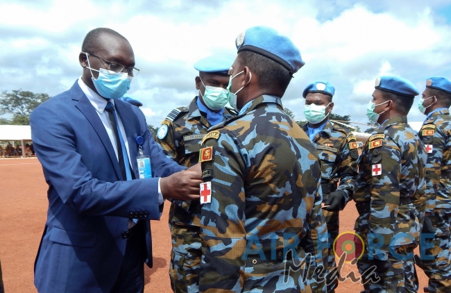 MINUSCA 5th Contingent Medal Awarding Ceremony