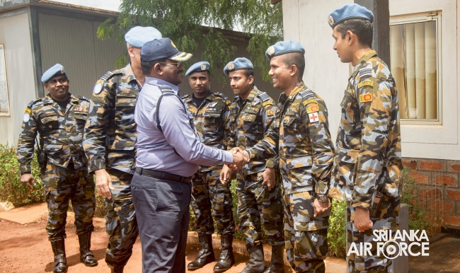 HIGHER LEVEL SUPERVISION VISIT OF NO 8TH AVIATION CONTINGENT AT MINUSCA