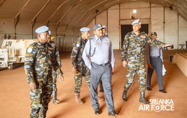 HIGHER LEVEL SUPERVISION VISIT OF NO 8TH AVIATION CONTINGENT AT MINUSCA