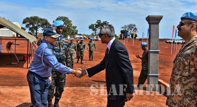 MINUSCA 4th Contingent Medal Parade and Deputy Chief of staff’s Visit to Central African Republic