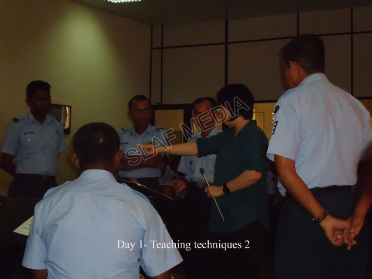 Two day workshop for SLAF military band By miss keiko kobayashy of Japan