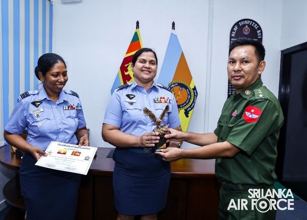SLAF AND MYANMAR AIR FORCE CONDUCT SUBJECT MATTER EXPERT EXCHANGE ON AVIATION MEDICINE, MENTAL HEALTH AND NUTRITION