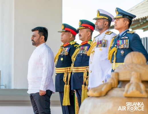 COMMANDER OF THE AIR FORCE ATTENDS IN CEREMONY AS PRESIDENT ASSUMES DUTIES AS THE MINISTER OF DEFENCE
