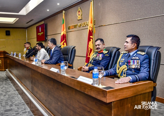 COMMANDER OF THE AIR FORCE ATTENDS IN CEREMONY AS PRESIDENT ASSUMES DUTIES AS THE MINISTER OF DEFENCE