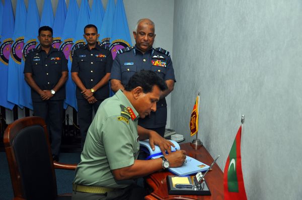Chief Of The Defence Force Of The Republic Of Maldives Calls on the Commander