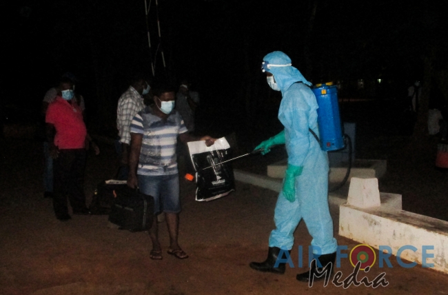 136 Civilians Quarantined at SLAF Quarantine Centre Mullaitivu Released