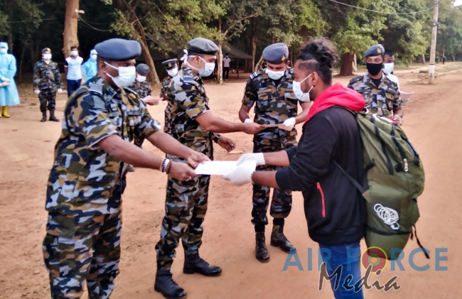 136 Civilians Quarantined at SLAF Quarantine Centre Mullaitivu Released