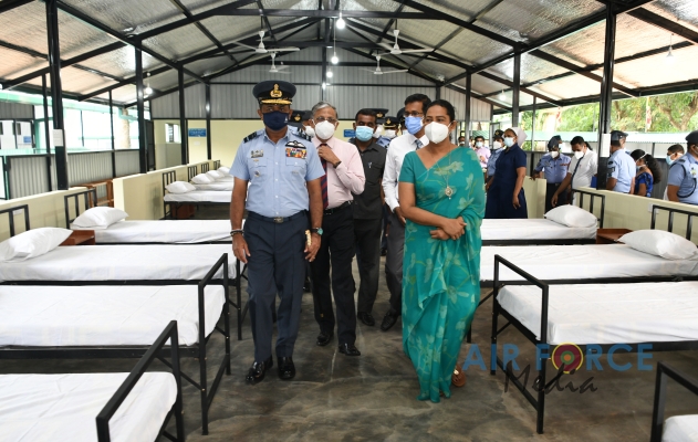 SLAF HANDS OVER NEW WARD COMPLEX TO HEALTH AUTHORITIES AT MULLERIYAWA BASE HOSPITAL