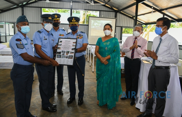 SLAF HANDS OVER NEW WARD COMPLEX TO HEALTH AUTHORITIES AT MULLERIYAWA BASE HOSPITAL