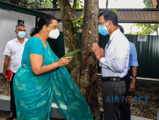 SLAF HANDS OVER NEW WARD COMPLEX TO HEALTH AUTHORITIES AT MULLERIYAWA BASE HOSPITAL
