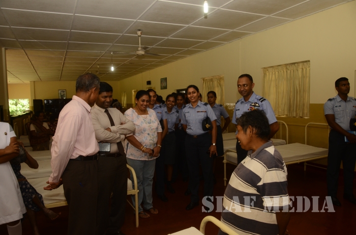 SLAF SVU Visits Ward No 03 of Mulleriyawa Hospital