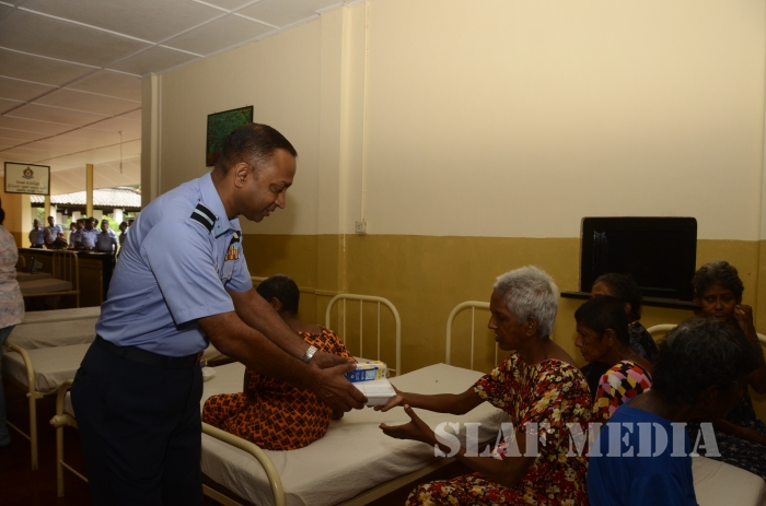 SLAF SVU Visits Ward No 03 of Mulleriyawa Hospital