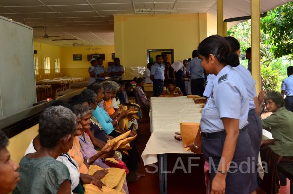முல்லேரிய மனநோய் மருத்துவமனைக்கு விமானப்படையின் உதவிகள்.
