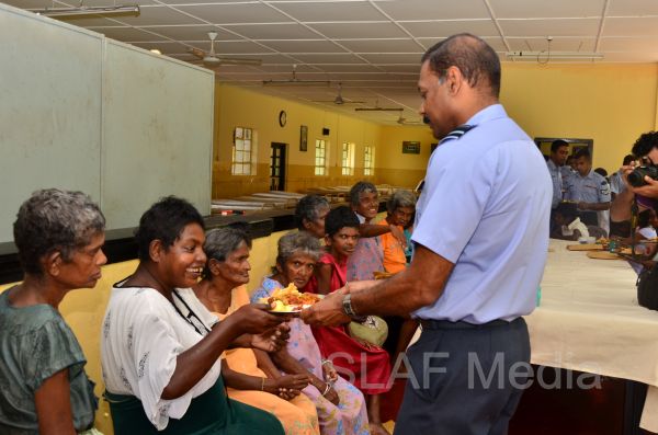 முல்லேரிய மனநோய் மருத்துவமனைக்கு விமானப்படையின் உதவிகள்.