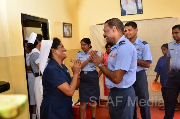 முல்லேரிய மனநோய் மருத்துவமனைக்கு விமானப்படையின் உதவிகள்.