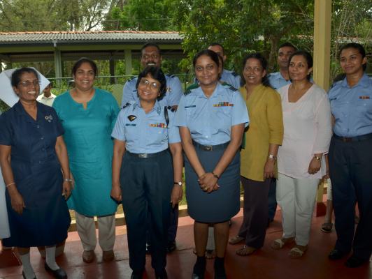 Visit to
Ward no. 3 of Mulleriyawa Hospital