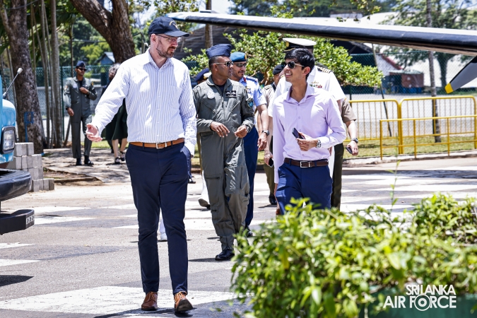AUSTRALIAN DEFENCE COLLEGE DELEGATION VISITS AIR FORCE MUSEUM AT SRI LANKA AIR FORCE BASE RATHMALANA
