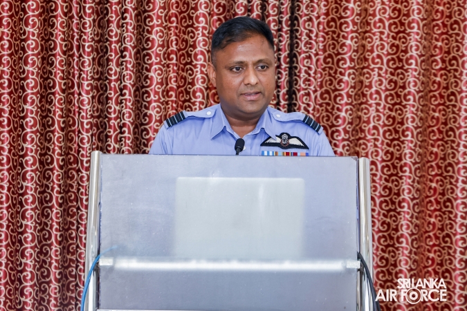 AUSTRALIAN DEFENCE COLLEGE DELEGATION VISITS AIR FORCE MUSEUM AT SRI LANKA AIR FORCE BASE RATHMALANA