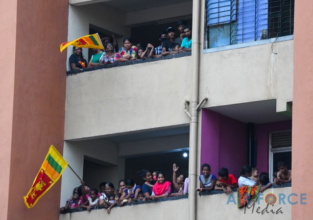 SLAF Band Conducts an Entertainment Program for Residents of Mihindusenpura Housing Scheme