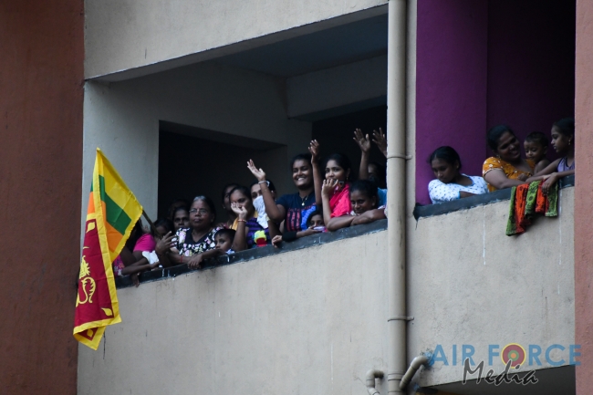 SLAF Band Conducts an Entertainment Program for Residents of Mihindusenpura Housing Scheme