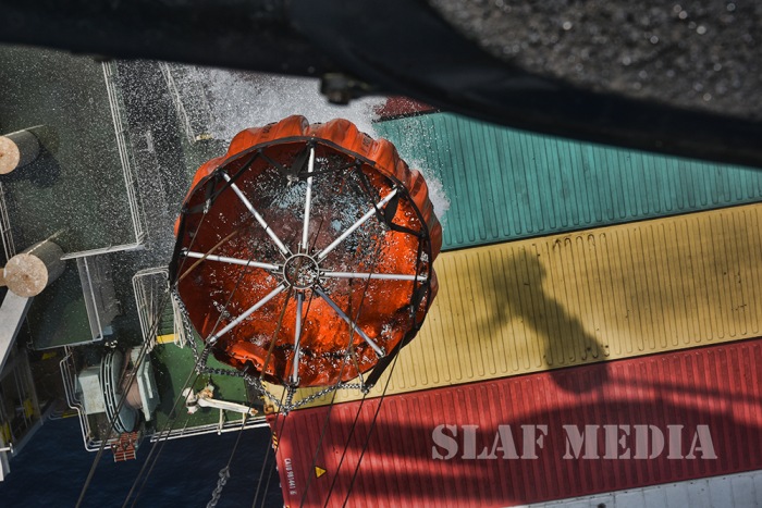 SLAF assists in Dousing Fire at MV Daniela