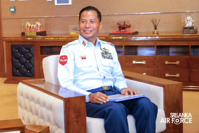 MYANMAR AIR FORCE DELEGATION CALLS ON THE COMMANDER OF THE SRI LANKA AIR FORCE