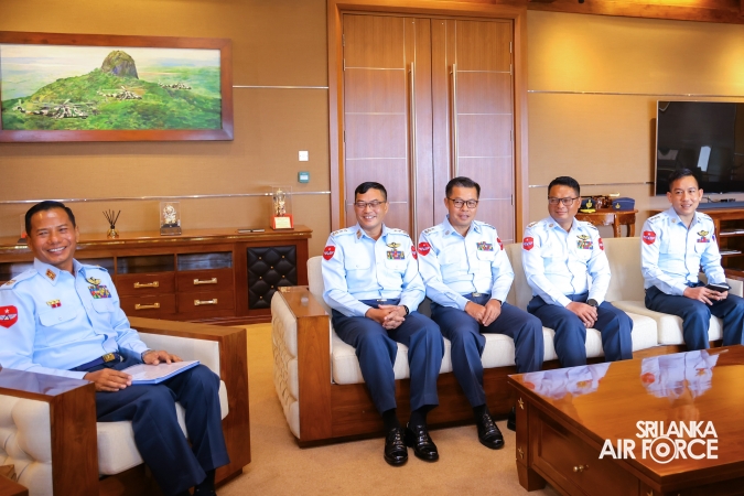MYANMAR AIR FORCE DELEGATION CALLS ON THE COMMANDER OF THE SRI LANKA AIR FORCE