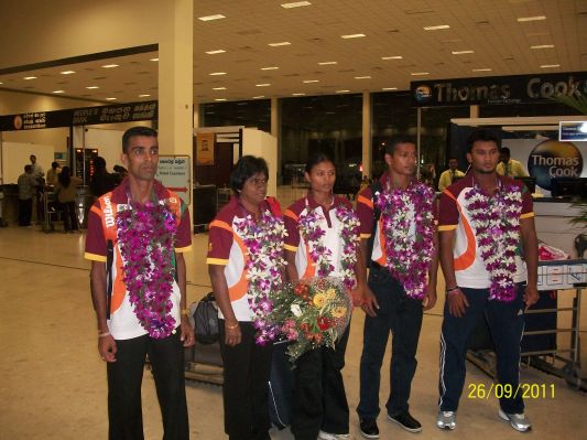 NImali won a Gold Medal