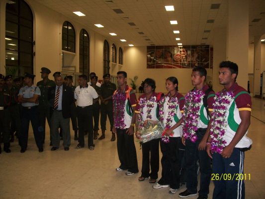 NImali won a Gold Medal