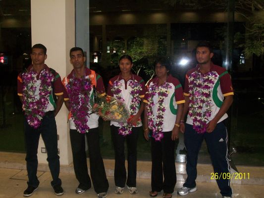 NImali won a Gold Medal