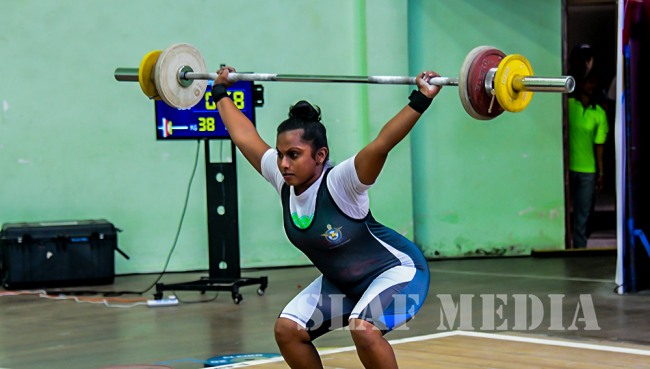 SLAF Women's Weightlifters Senior National Weightlifting Champions 2018