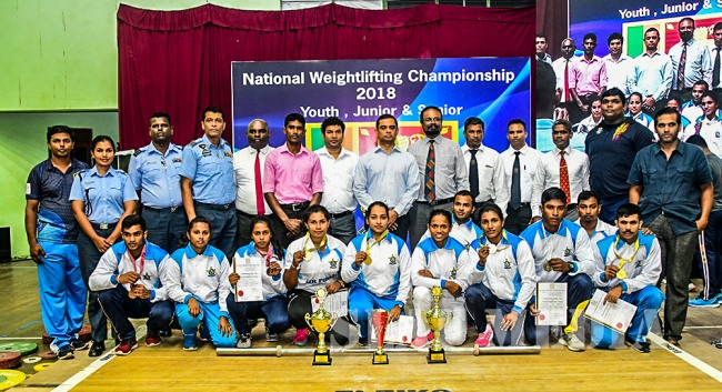 SLAF Women's Weightlifters Senior National Weightlifting Champions 2018