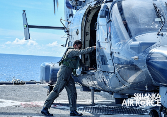 JOINT
SEARCH AND RESCUE ENDEAVOUR WITH SL NAVY AND INDIAN NAVY