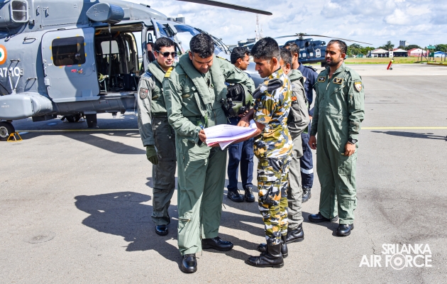 JOINT
SEARCH AND RESCUE ENDEAVOUR WITH SL NAVY AND INDIAN NAVY