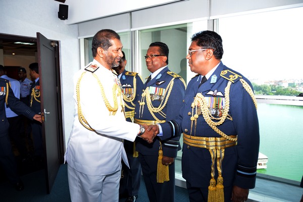 New Navy Chief Meets Commander of the Air force Head