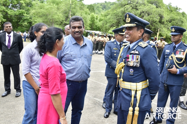 COMMANDER OF THE AIR FORCE HONOURS ANANDA COLLEGE CADET PLATOON
ACHIEVEMENTS AT NCC CEREMONY