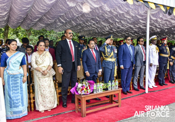 COMMANDER
OF THE AIR FORCE HONOURS ANANDA COLLEGE CADET PLATOON ACHIEVEMENTS AT
NCC CEREMONY