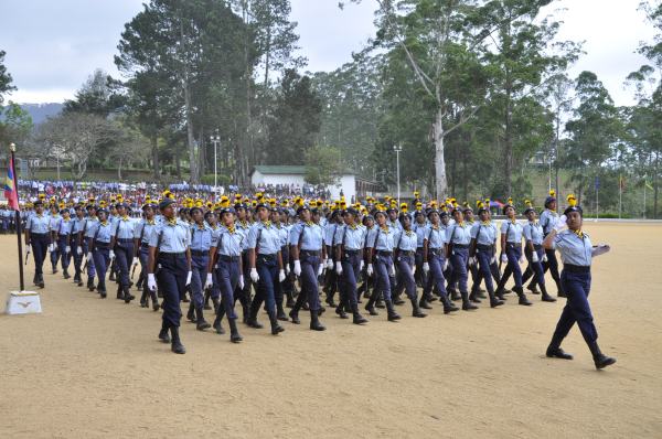 Passing Out Parade of Annual Assessment Camp of
NCC Air Wing Cadets (Girls) Held at The Combat
Training School Diyatalawa