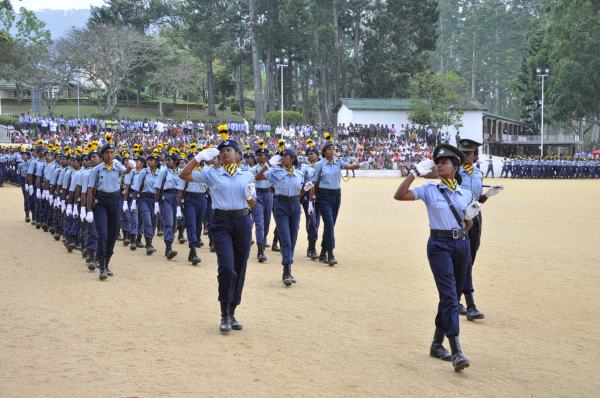 Passing Out Parade of Annual Assessment Camp of
NCC Air Wing Cadets (Girls) Held at The Combat
Training School Diyatalawa