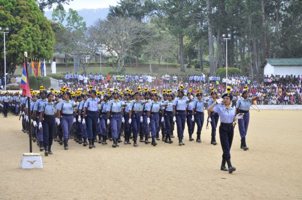 Passing Out Parade of Annual Assessment Camp of
NCC Air Wing Cadets (Girls) Held at The Combat
Training School Diyatalawa