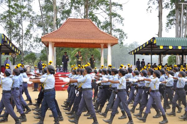 Passing Out Parade of Annual Assessment Camp of
NCC Air Wing Cadets (Girls) Held at The Combat
Training School Diyatalawa