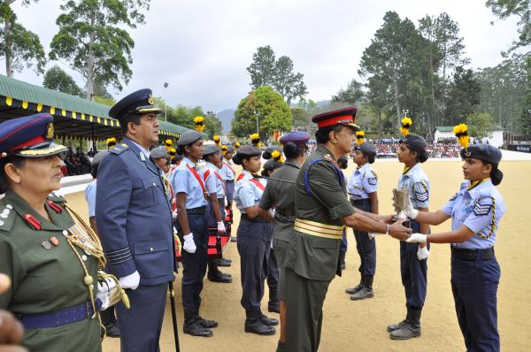 Passing Out Parade of Annual Assessment Camp of
NCC Air Wing Cadets (Girls) Held at The Combat
Training School Diyatalawa