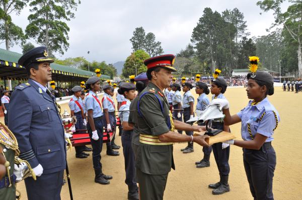 Passing Out Parade of Annual Assessment Camp of
NCC Air Wing Cadets (Girls) Held at The Combat
Training School Diyatalawa
