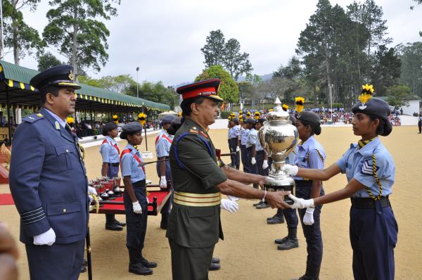 Passing Out Parade of Annual Assessment Camp of
NCC Air Wing Cadets (Girls) Held at The Combat
Training School Diyatalawa
