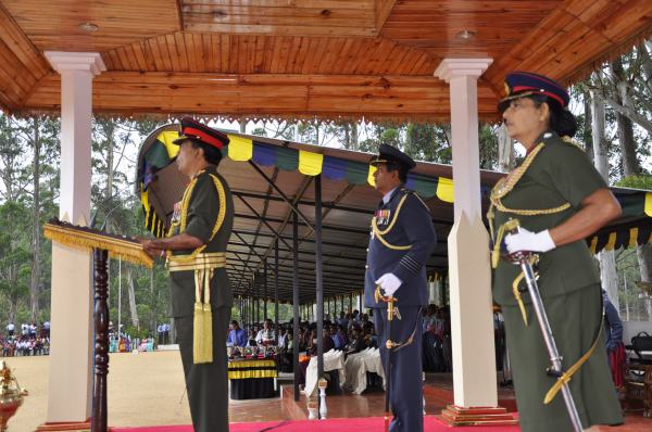 Passing Out Parade of Annual Assessment Camp of
NCC Air Wing Cadets (Girls) Held at The Combat
Training School Diyatalawa