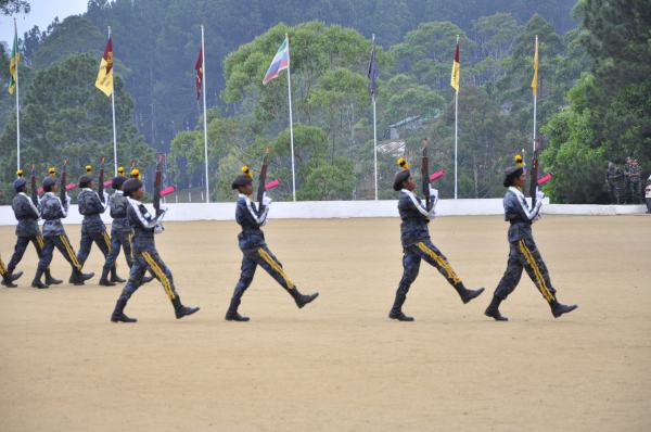 Passing Out Parade of Annual Assessment Camp of
NCC Air Wing Cadets (Girls) Held at The Combat
Training School Diyatalawa