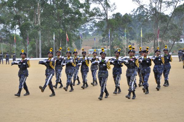 Passing Out Parade of Annual Assessment Camp of
NCC Air Wing Cadets (Girls) Held at The Combat
Training School Diyatalawa